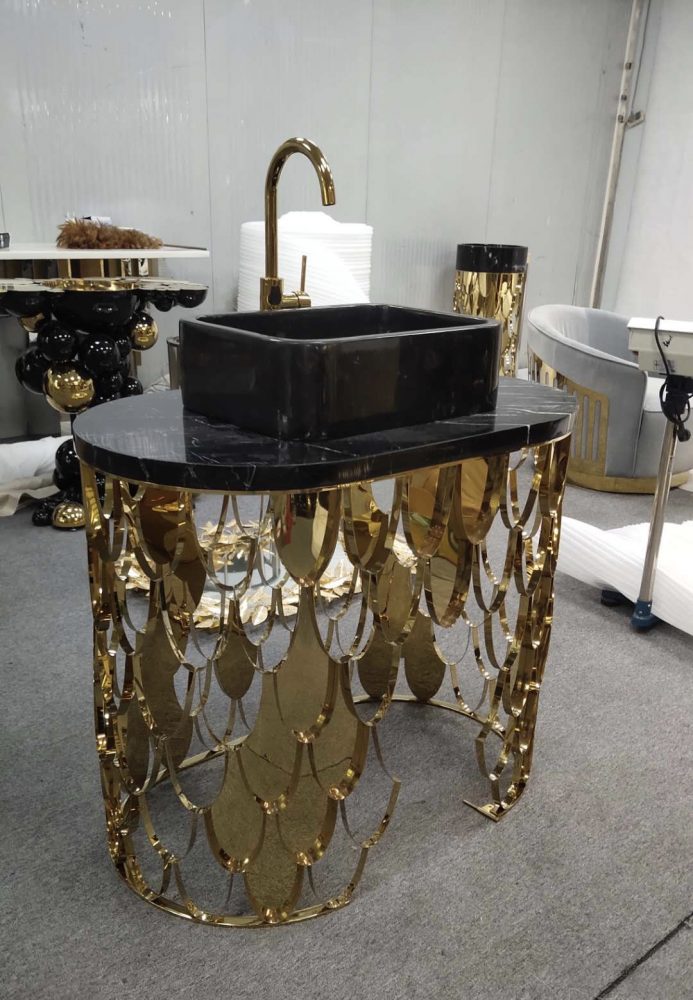 Custom made wellness room furniture luxury washstand