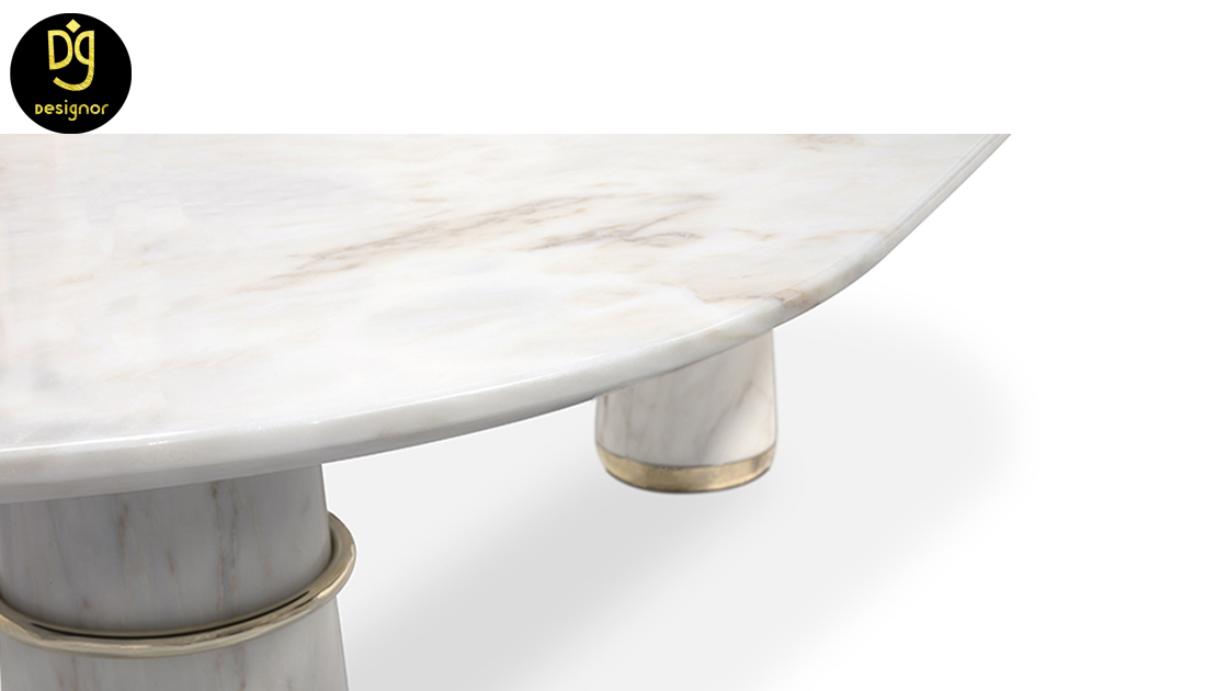 Custom made marble dining table