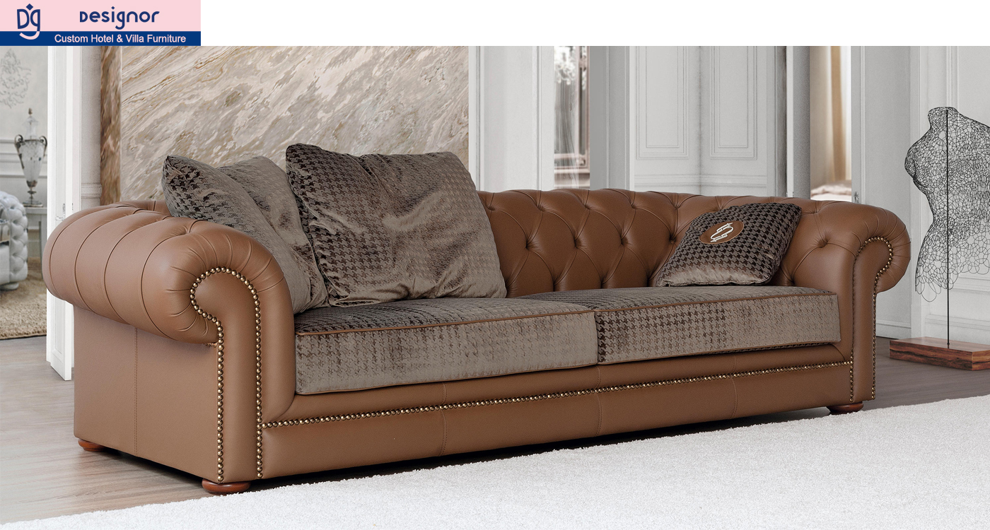Custom made chesterfield sofa